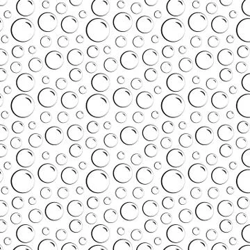 Abstract background with  circles. bubble seamless pattern vector Illustrazione stock