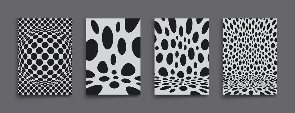 Abstract background with circles. Chaotic particles in empty space. Stock Illustration