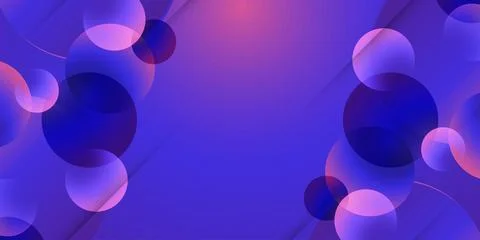 Abstract Background with Circles in Colorful Gradient Style. Cover 스톡 일러스트