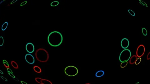 Abstract background with circles. Different shades and thickness. Stock Footage 260535640