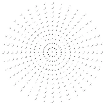 Abstract background with circles from dots. Stock Illustration