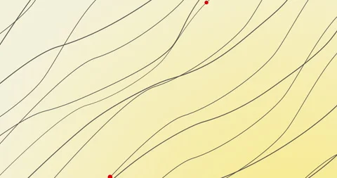 Abstract background of circles following paths Stock Footage 266882242