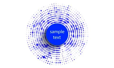 Abstract background of circles halftone frames Stock Illustration