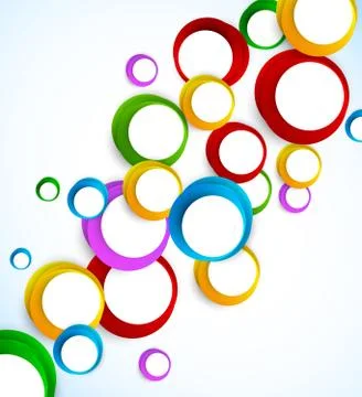 Abstract background with circles Stock Illustration