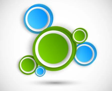 Abstract background with circles Stock Illustration