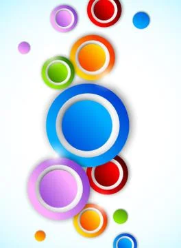 Abstract background with circles Stock Illustration