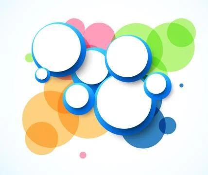 Abstract background with circles Stock Illustration
