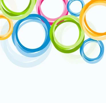 Abstract background with circles Illustrazione stock