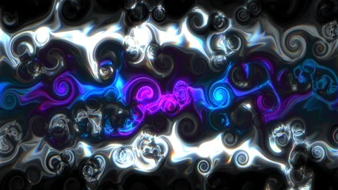 Abstract background with circles. Jumping Neon Light Stock Footage 248173468