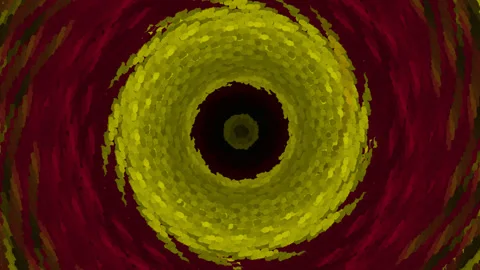 Abstract background with circles. yellow swirl Stock Footage 248385515