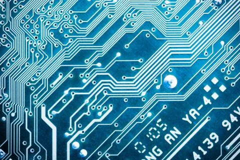 Abstract background with Circuit board Foto stock