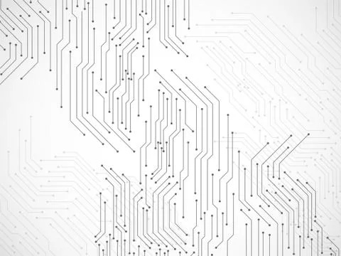 Abstract background with circuit board, technology background Stock Illustration