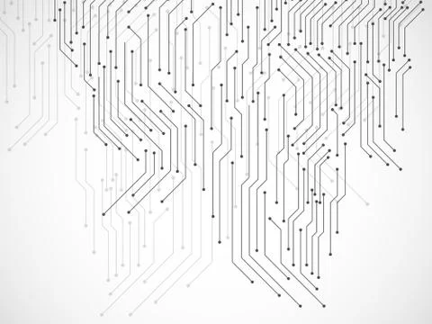 Abstract background with circuit board, technology background Illustrazione stock