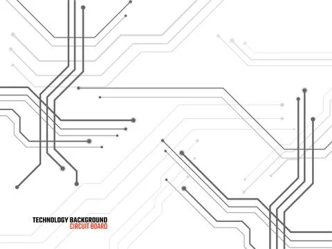 Abstract background with circuit board, technology background. Vector illustr Stock Illustration