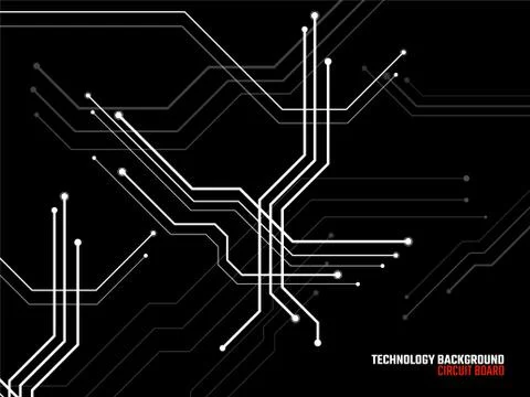 Abstract background with circuit board, technology background Stock Illustration