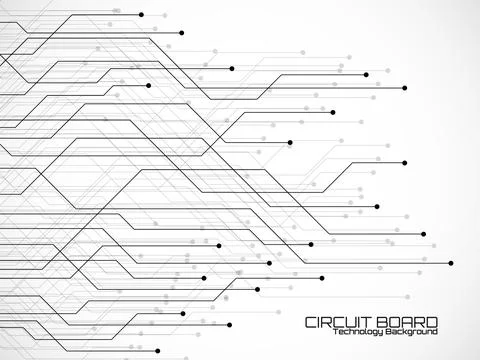 Abstract background with circuit board, technology design. Vector illustratio 스톡 일러스트