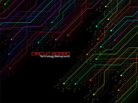 Abstract background with circuit board, technology design. Vector illustratio イラスト素材
