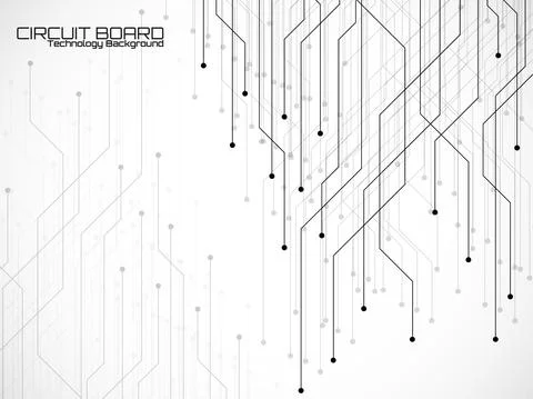 Abstract background with circuit board, technology design. Vector illustratio 스톡 일러스트