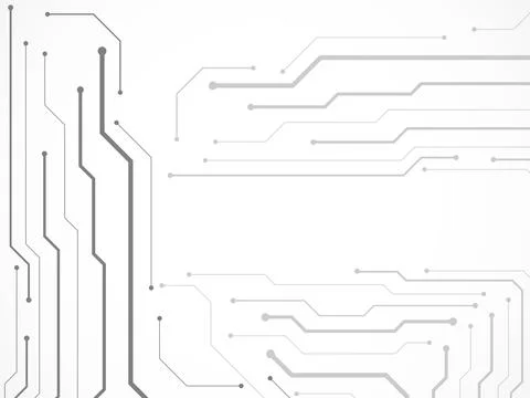 Abstract background with circuit board, technology design. Vector illustratio Illustrazione stock
