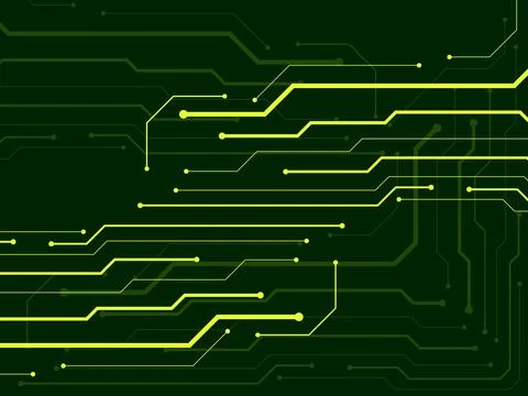 Abstract background with circuit board, technology design. Vector illustratio Stock Illustration