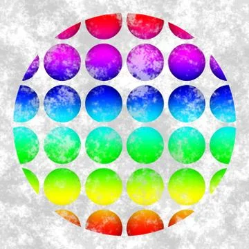 Abstract background with circular dotted motif Stock Illustration