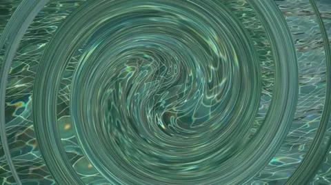 Abstract Background, the circular enigmatic magic motion of the water. Stock Footage 46794388