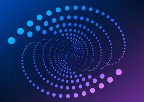 Abstract background Circular geometric shapes arranged in waves. Arrange in.. Stock Illustration