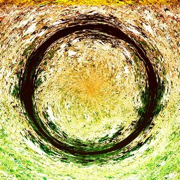 Abstract background with circular pattern in green and yellow colors for desi Stock Illustration