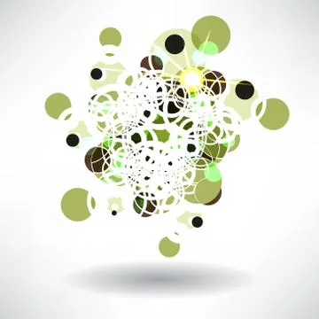 Abstract background of a circular symmetrical design with space Stock Illustration