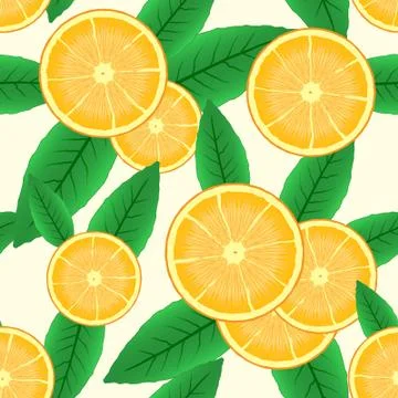 Abstract background with citrus-fruit Stock Illustration