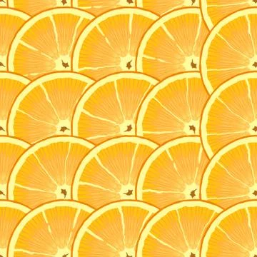 Abstract background with citrus-fruit of orange slices Stock Illustration