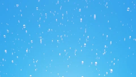 Abstract background of clear water bubbles and droplets floating in light b.. Stock Footage 336651507
