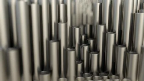 Abstract background of close up of metal pipe Illustrazione stock