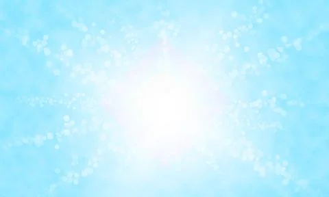 Abstract background of Cloud on blue sky and white bokeh Stock Illustration