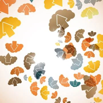 Abstract background: cloud Stock Illustration