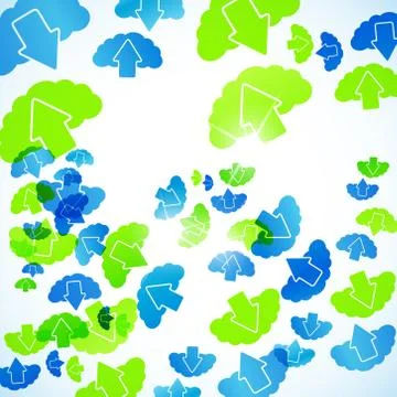 Abstract background: cloud Illustrazione stock