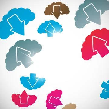 Abstract background: cloud Illustrazione stock