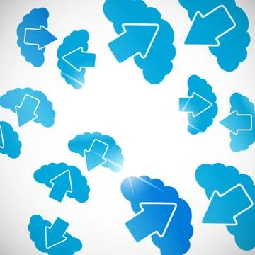 Abstract background: cloud Stock Illustration