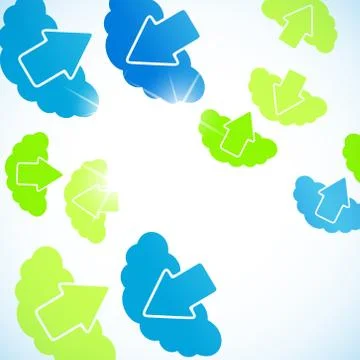 Abstract background: cloud Illustrazione stock