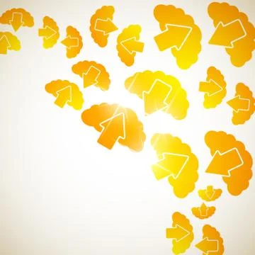 Abstract background: cloud Illustrazione stock