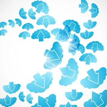 Abstract background: cloud Illustrazione stock