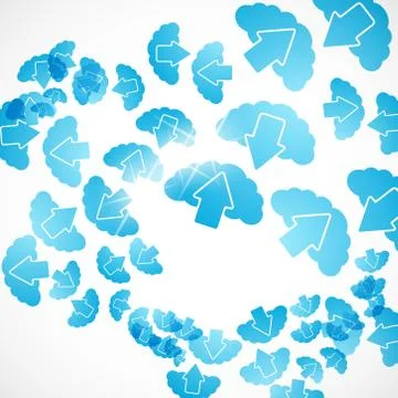 Abstract background: cloud Illustrazione stock