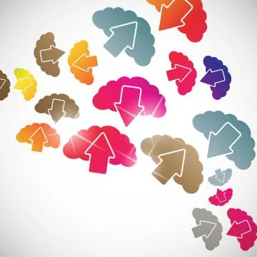 Abstract background: cloud Stock Illustration