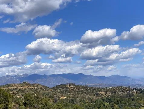 Abstract background of the clouds over the mountains Stock-Fotos