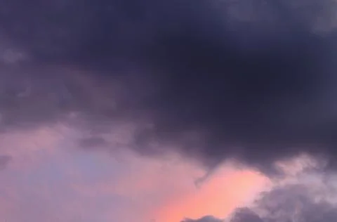 Abstract background of cloudy sunset sky blue hour. Foto stock