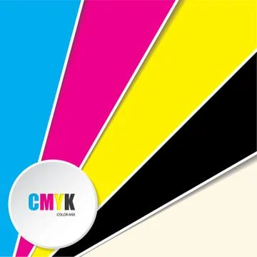 Abstract background with CMYK text Stock Illustration