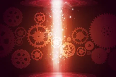 Abstract background with cogs Stock Illustration