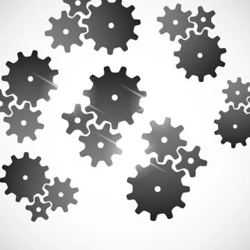 Abstract background: cogwheel Stockillustratie