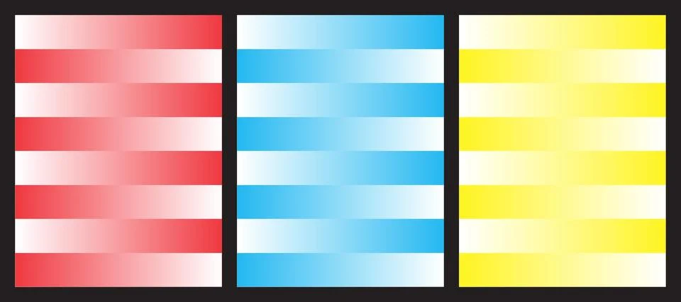 Abstract background collection with red, blue, and yellow gradients Illustrazione stock