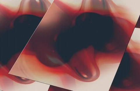 Abstract background with color blots, transitions and bends of paint Stock Illustration